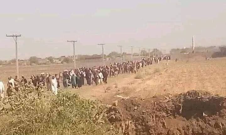 نزوح الأهالي