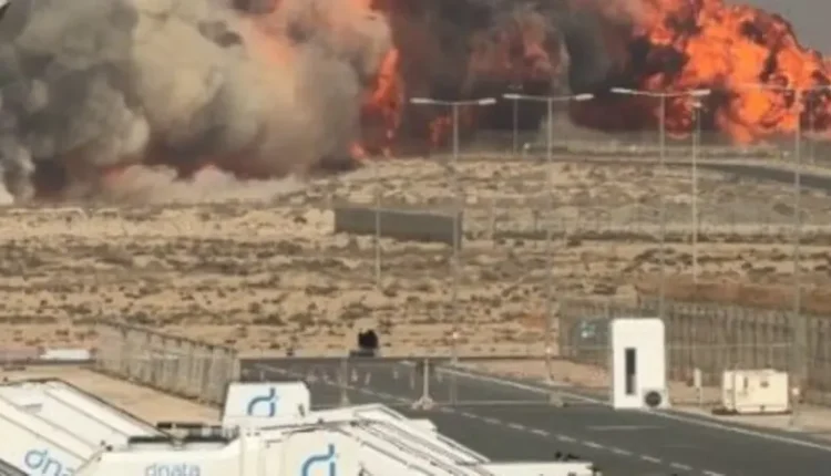 تحطم مقاتلة هندية معرض دبي